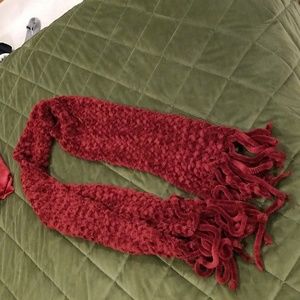 Beautiful red/burgundy woven scarf